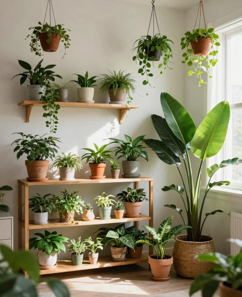 Transform Tiny Spaces: 10 DIY Ideas for Small Space Decor That Wow! - 4. Indoor Plants for Fresh Vibes 1