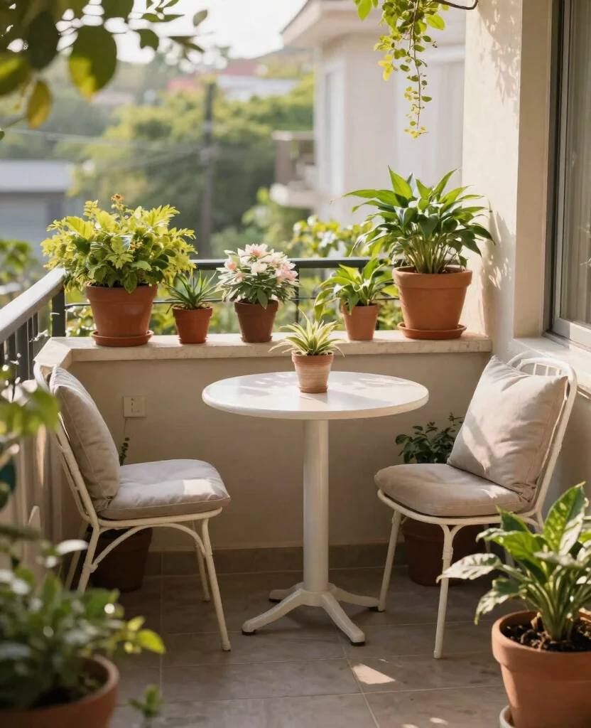 Transform Your Tiny Balcony: 10 Stunning Small Space Decor Ideas for Cozy Vibes - 1. Add a Cozy Seating Nook 1