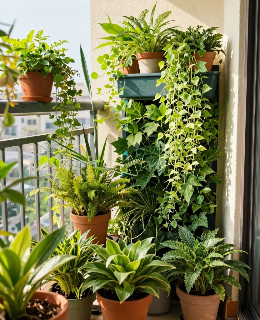 Transform Your Tiny Balcony: 10 Stunning Small Space Decor Ideas for Cozy Vibes - 2. Lush Greenery and Plant Displays 1