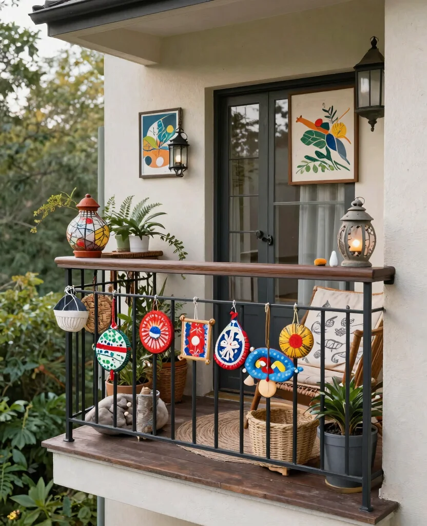 Transform Your Tiny Balcony: 10 Stunning Small Space Decor Ideas for Cozy Vibes - 6. Personal Touches with Decor 1