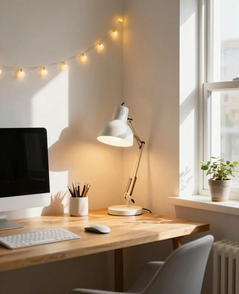 Transform Your Tiny Business Area: Creative Small Space Decor Ideas You’ll Love - 5. Light It Up: The Power of Lighting 1