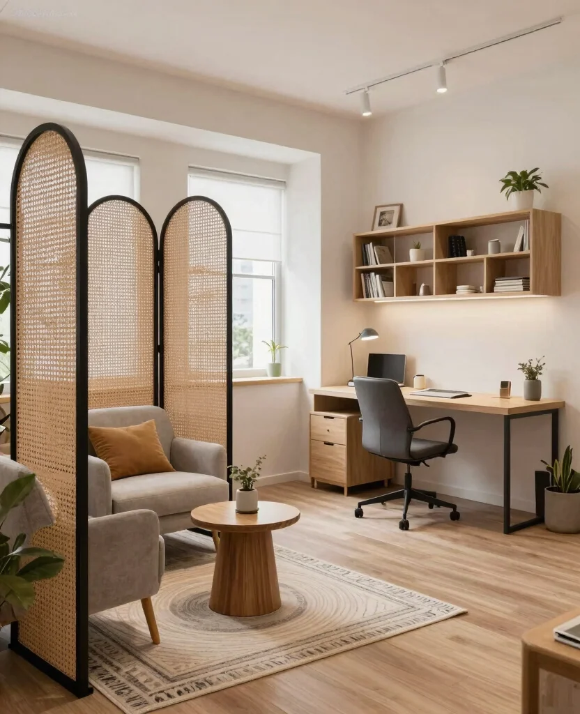 Transform Your Tiny Business Area: Creative Small Space Decor Ideas You’ll Love - 8. Create Zones: Separate Work from Relaxation 1
