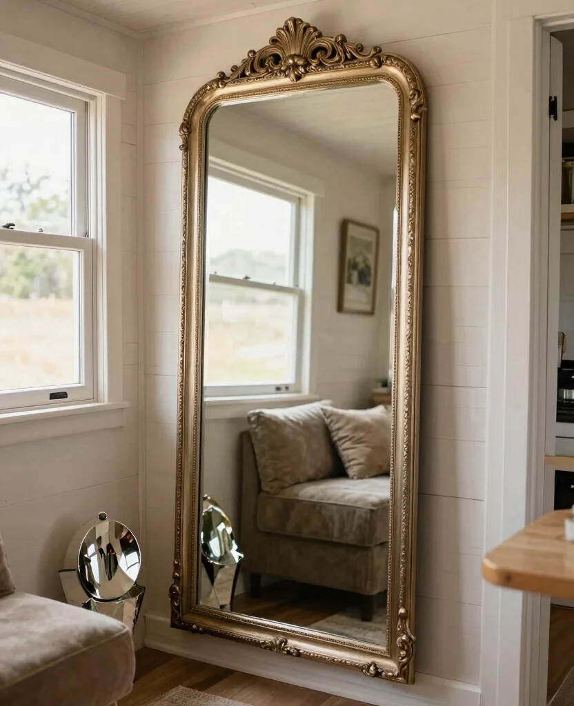 Transform Your Tiny Home: 10 Genius Small Space Decor Hacks You'll Love - 4. Mirrors for Illusion 1
