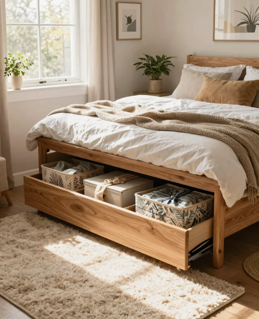Transform Your Tiny Home: 10 Genius Small Space Organization Ideas You Need to Try! - 1. Under-Bed Storage Solutions 1