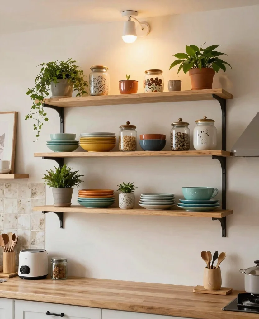 Transform Your Tiny Home: 10 Genius Small Space Organization Ideas You Need to Try! - 3. Wall-Mounted Shelving 1