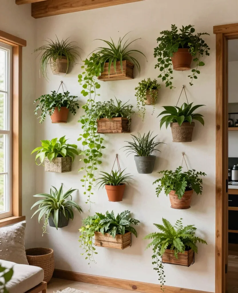 Transform Your Tiny Home: 10 Genius Small Space Organization Ideas You Need to Try! - 5. Vertical Gardens for Greenery and Space 1