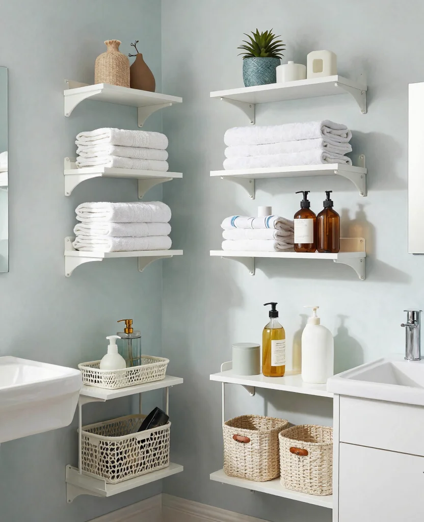 Transform Your Tiny Home: 10 Genius Small Space Organization Ideas You Need to Try! - 8. Clever Bathroom Storage Hacks 1