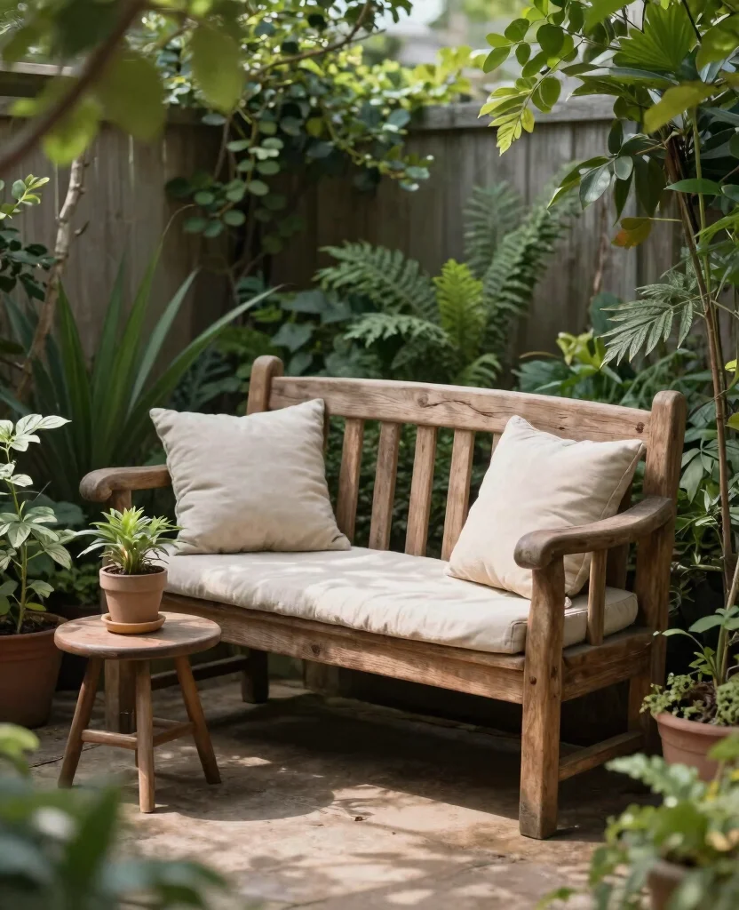 Transform Your Tiny Home: 10 Inspiring Small Space Garden Decor Ideas You’ll Love - 4. Small Furniture: Cozy Seating Areas 1
