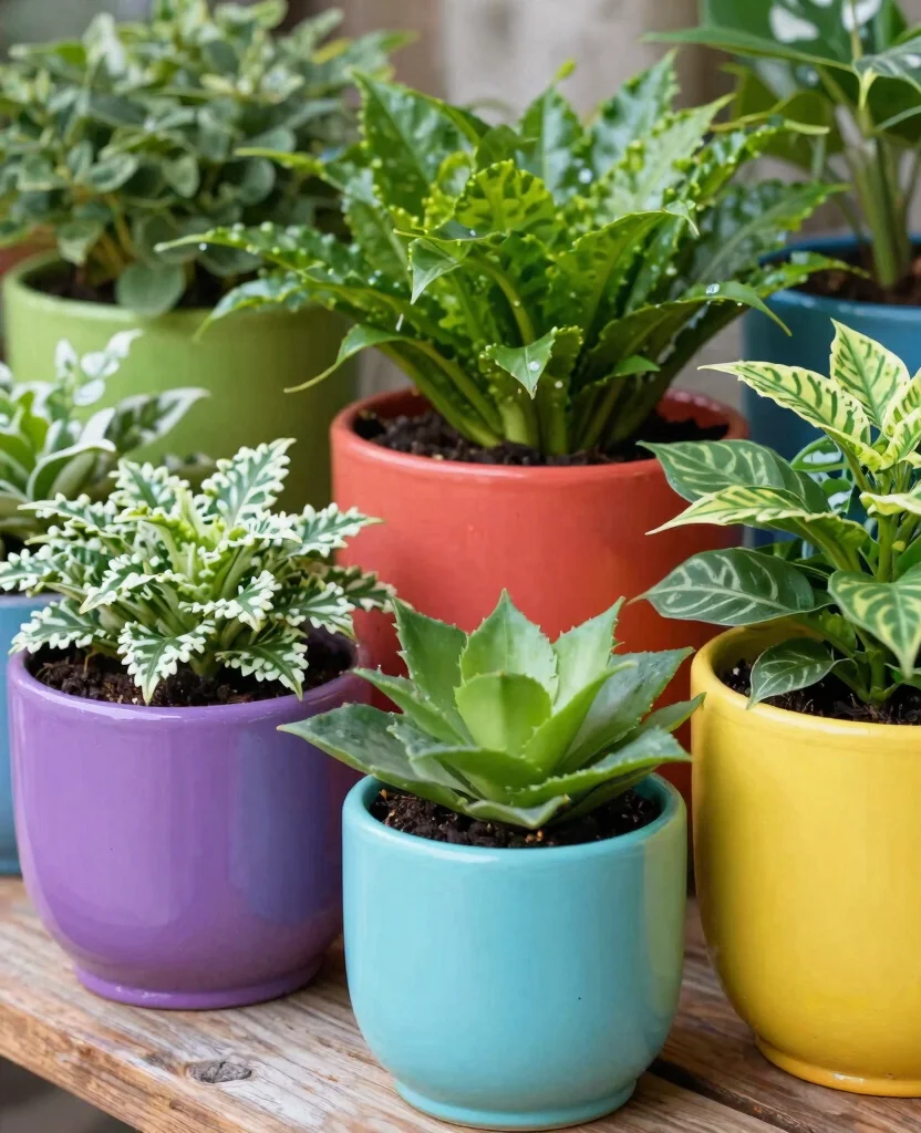 Transform Your Tiny Home: 10 Inspiring Small Space Garden Decor Ideas You’ll Love - 6. Colorful Planters: Add a Pop of Color 1