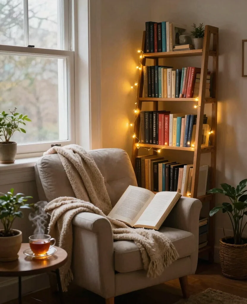 Transform Your Tiny Home: 10 Small Space Cozy Decor Ideas for Warmth & Style - 2. Create a Reading Nook 1