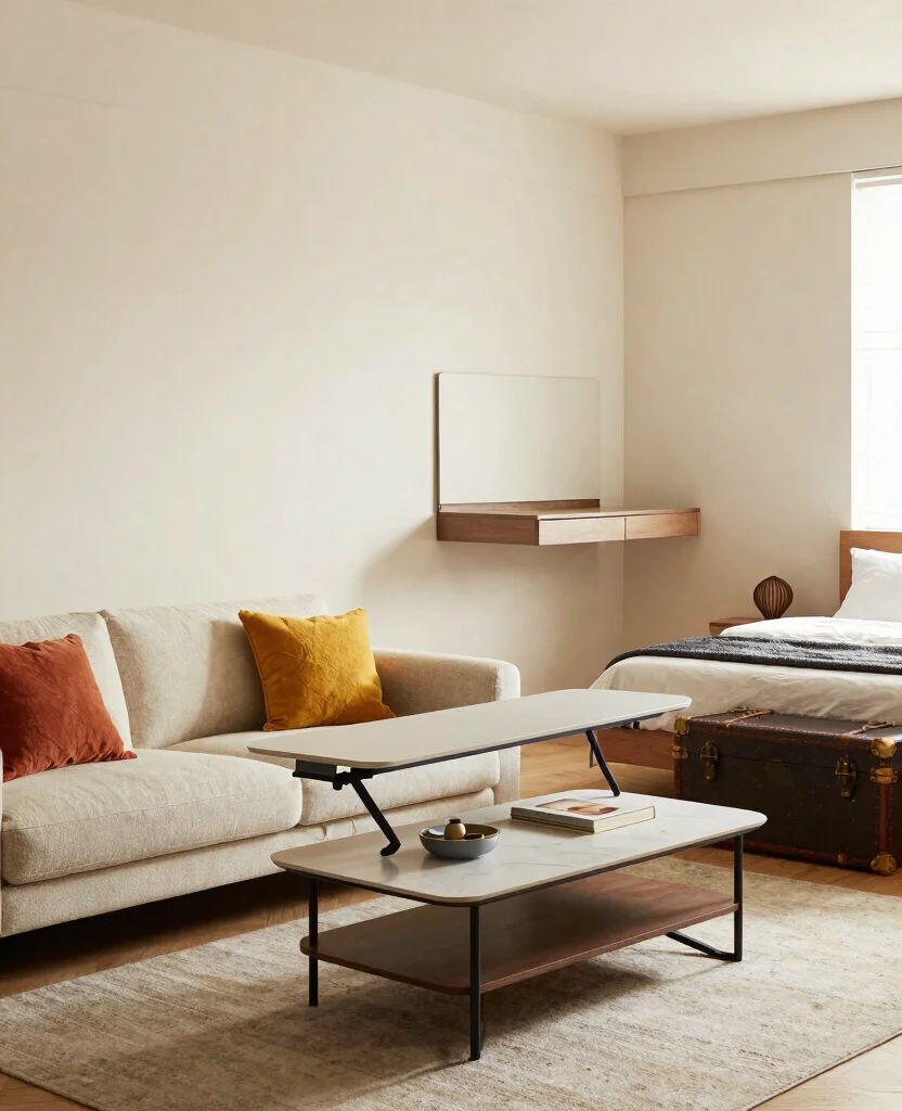 Transform Your Tiny Home: 10 Small Space Cozy Decor Ideas for Warmth & Style - 3. Use Multi-Functional Furniture 1