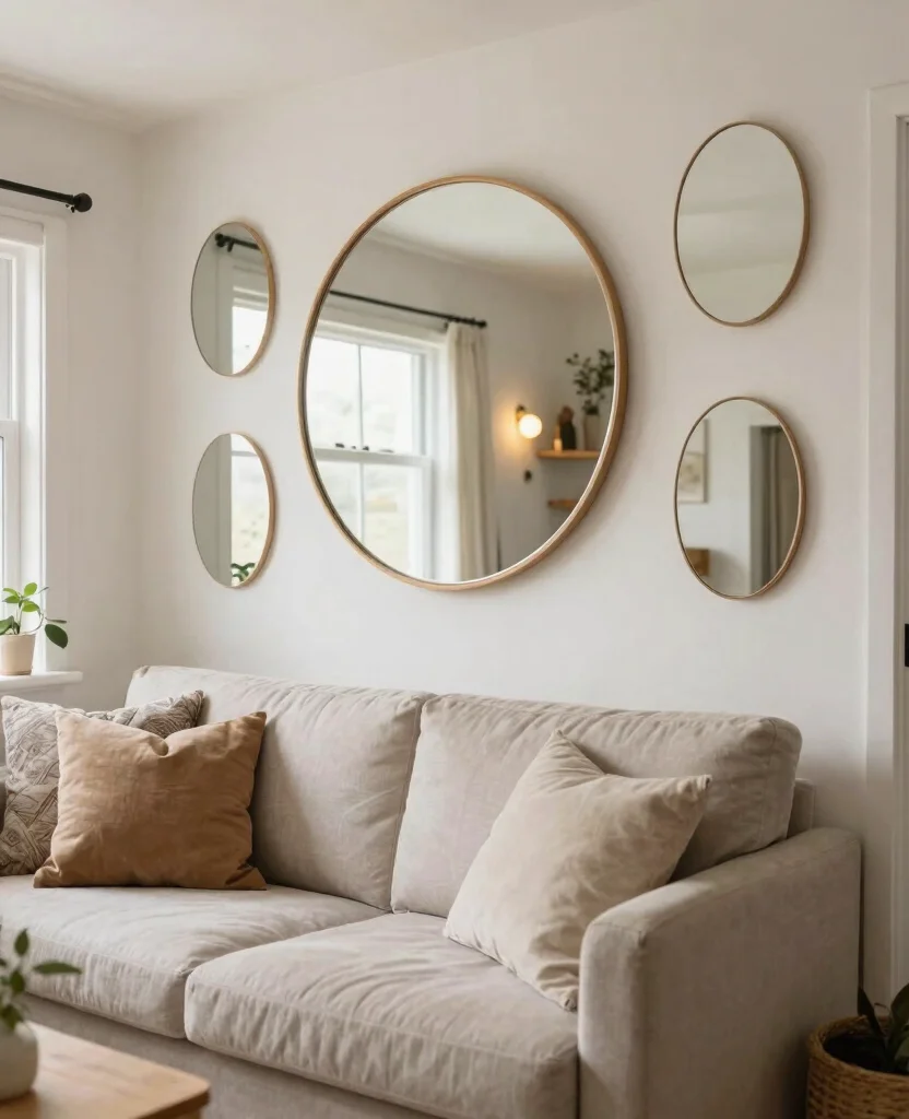Transform Your Tiny Home: 10 Small Space Cozy Decor Ideas for Warmth & Style - 6. Use Mirrors to Enhance Space 1
