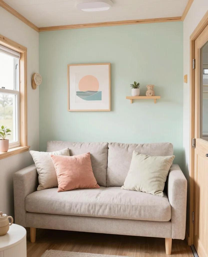 Transform Your Tiny Home: 10 Small Space Cozy Decor Ideas for Warmth & Style - 8. Opt for Soft Color Palettes 1