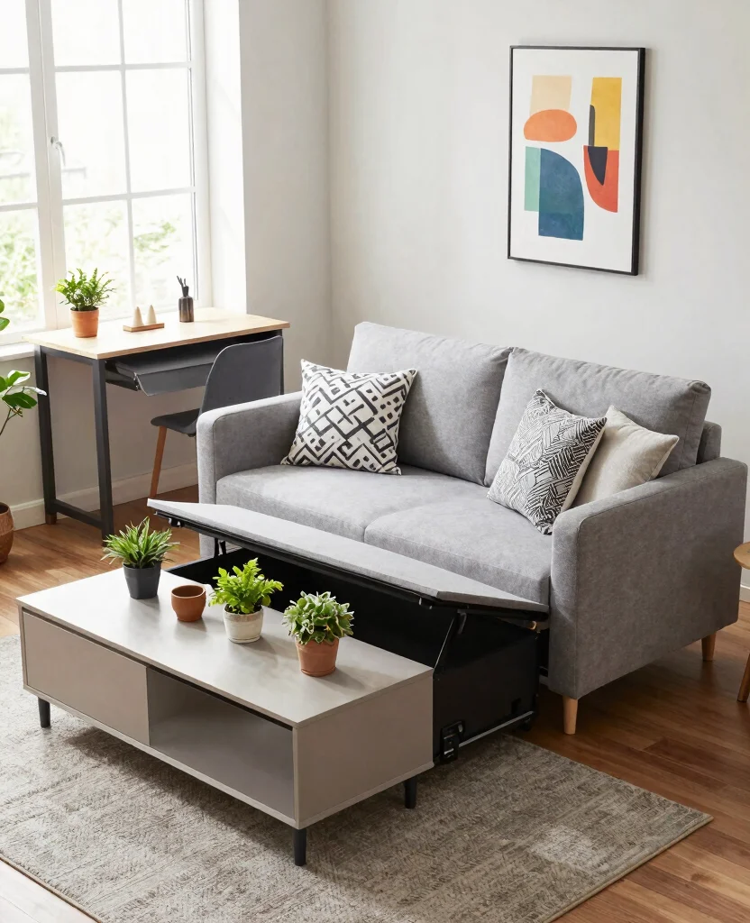Transform Your Tiny Home: 10 Small Space Decor Ideas for Cozy Living - 1. Embrace Multifunctional Furniture 1