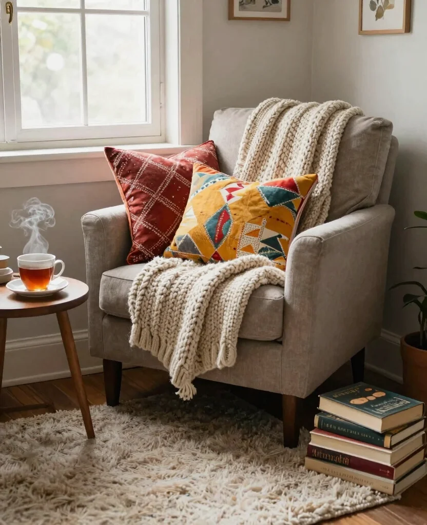 Transform Your Tiny Home: 10 Small Space Decor Ideas for Cozy Living - 5. Incorporate Cozy Textiles 1