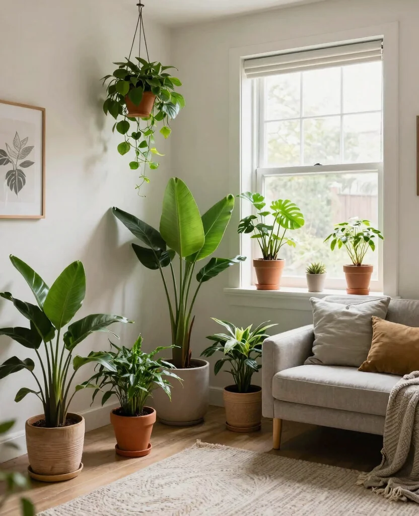 Transform Your Tiny Home: 10 Small Space Decor Ideas for Cozy Living - 7. Incorporate Nature with Houseplants 1