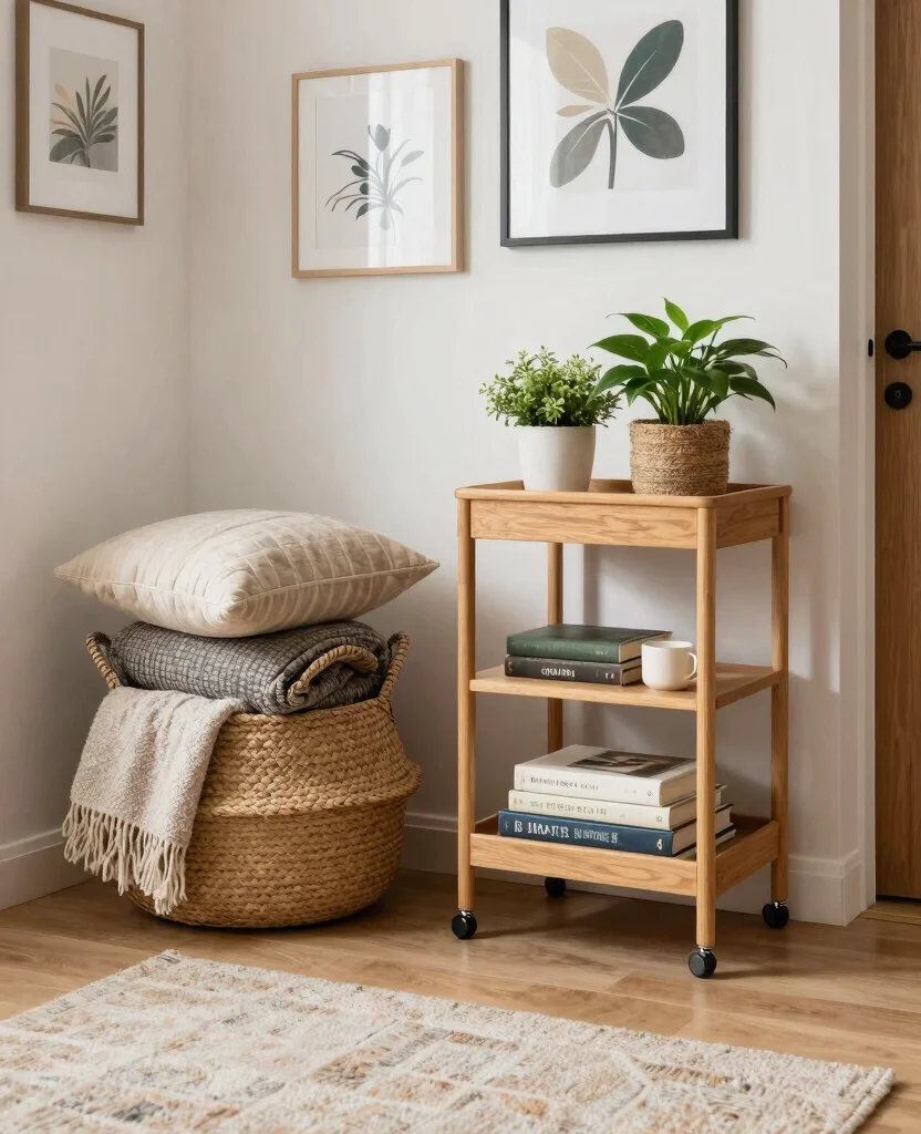 Transform Your Tiny Home: 10 Small Space Decor Ideas for Cozy Living - 8. Use Decorative Storage Solutions 1