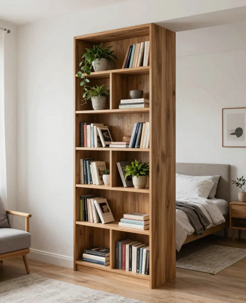 Transform Your Tiny Home: 15 Space-Saving Small Decor Ideas for Apartment Living - 13. Create Zones with Room Dividers 1