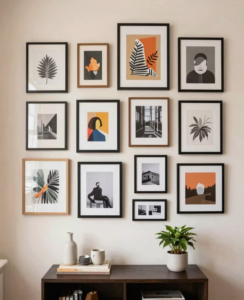 Transform Your Tiny Home: 15 Space-Saving Small Decor Ideas for Apartment Living - 9. Artful Wall Hangings 1