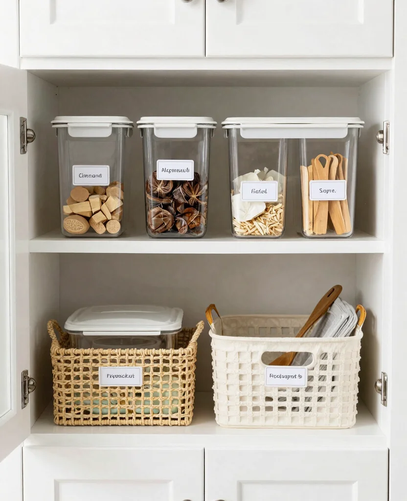 Transform Your Tiny Home: Genius Small Space Kitchen Organization Ideas You’ll Love - 10. Label Everything 1