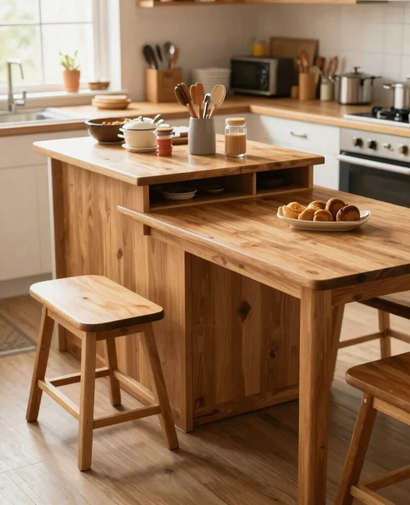 Transform Your Tiny Home: Genius Small Space Kitchen Organization Ideas You’ll Love - 2. Go for Multi-functional Furniture 1