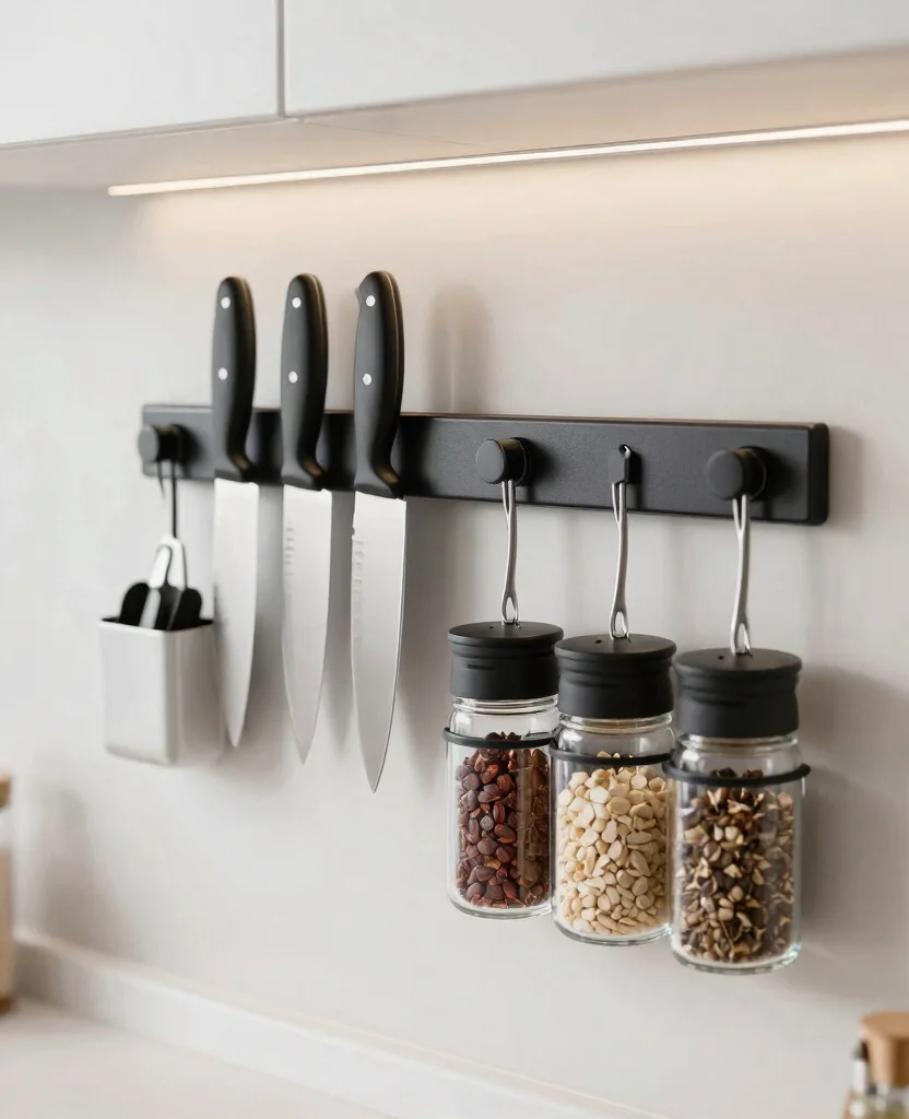 Transform Your Tiny Home: Genius Small Space Kitchen Organization Ideas You’ll Love - 4. Magnetic Solutions for Small Spaces 1