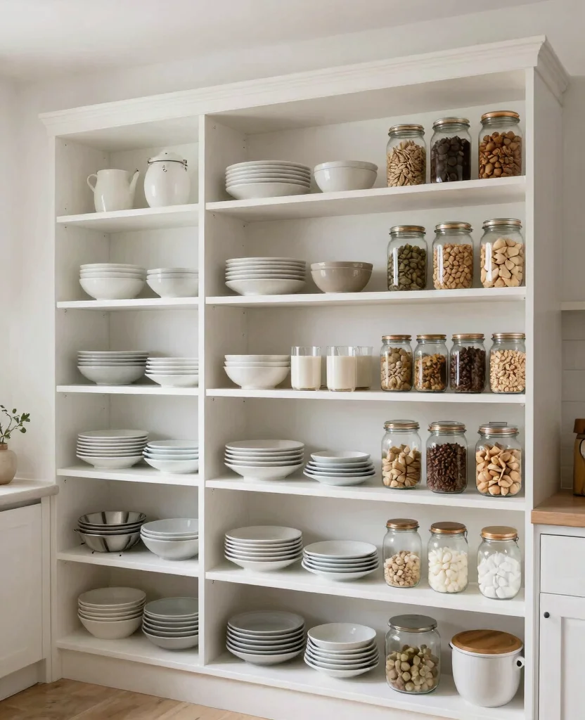 Transform Your Tiny Home: Genius Small Space Kitchen Organization Ideas You’ll Love - 9. Consider Open Shelving 1