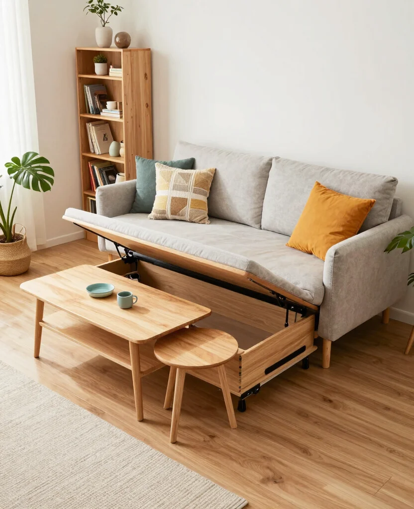 Transform Your Tiny Home: Genius Small Space Organization Ideas You’ll Love - 2. Multifunctional Furniture for the Win 1