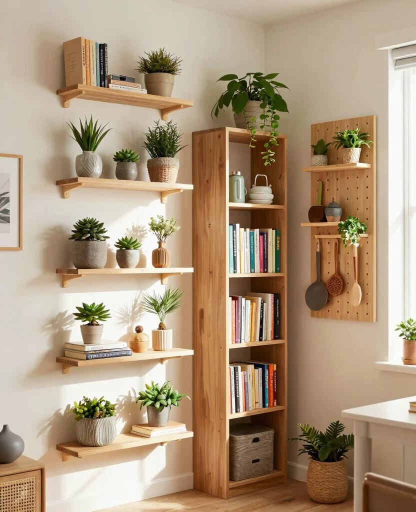 Transform Your Tiny Home: Inspiring Small Space Condo Decor Ideas You’ll Love - 2. Create Vertical Storage Solutions 1