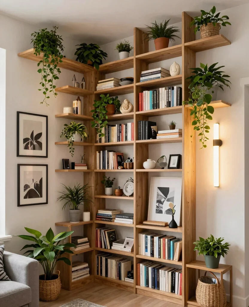 Transform Your Tiny Living Room: 10 Small Space Decor Ideas for Maximum Cozy Vibes - 4. Maximize Vertical Space 1