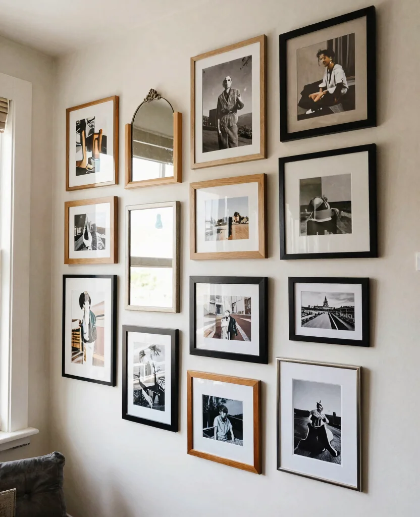 Transform Your Tiny Living Room: 10 Small Space Decor Ideas for Maximum Cozy Vibes - 6. Create a Gallery Wall 1