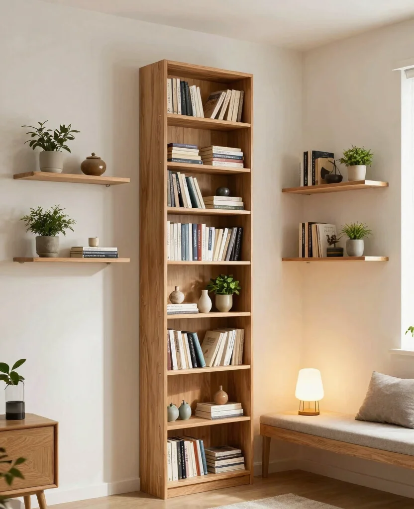 Transform Your Tiny Living Room: Cozy Decor Ideas for Small Spaces You’ll Love - 8. Maximize Vertical Space 1
