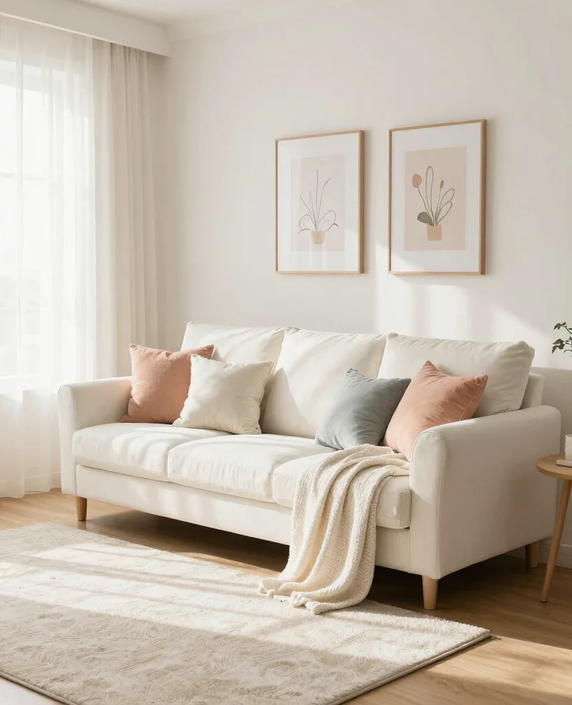 Transform Your Tiny Living Room: Stylish Decor Ideas for Small Spaces - 3. Choose Light Colors and Textures 1