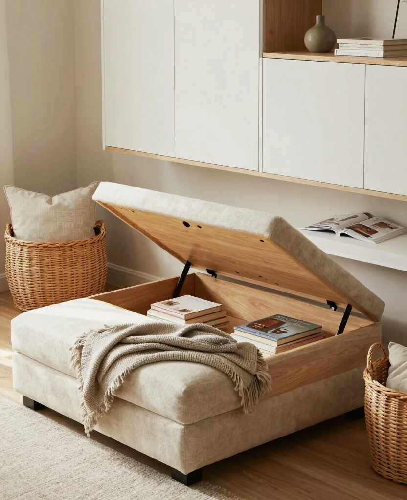Transform Your Tiny Living Room: Stylish Decor Ideas for Small Spaces - 4. Incorporate Smart Storage Solutions 1