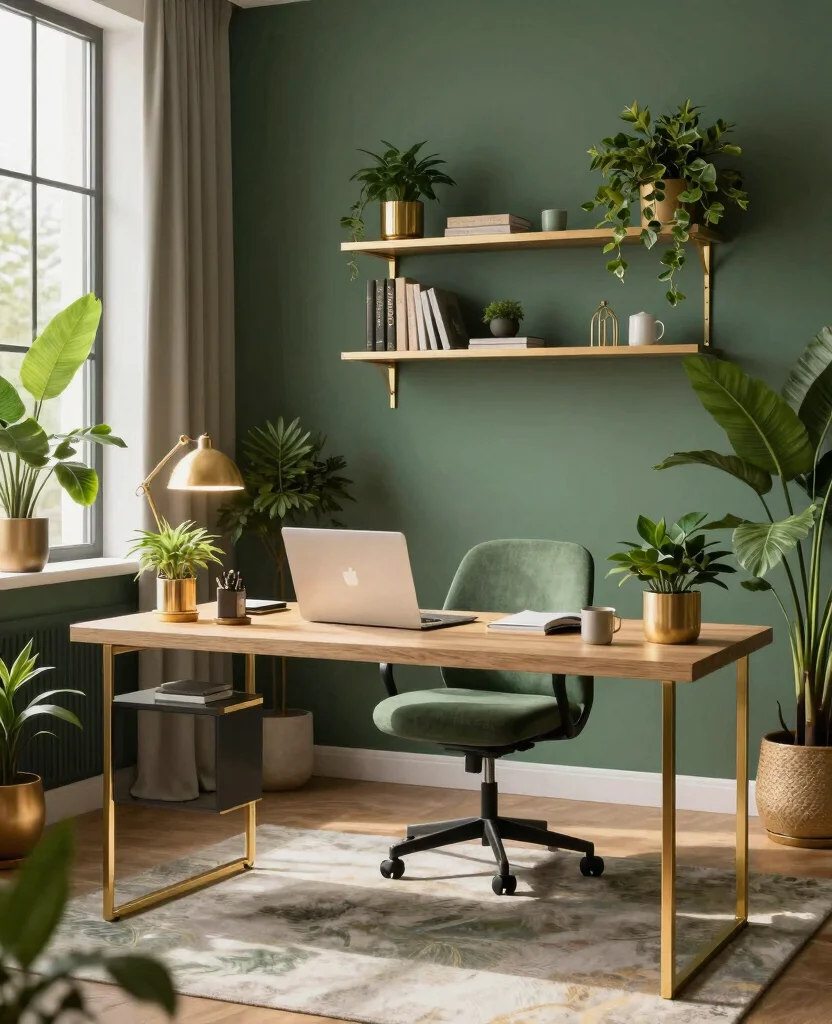 Transform Your Tiny Office: Stunning Green and Gold Decor Ideas for Small Spaces - Conclusion 1