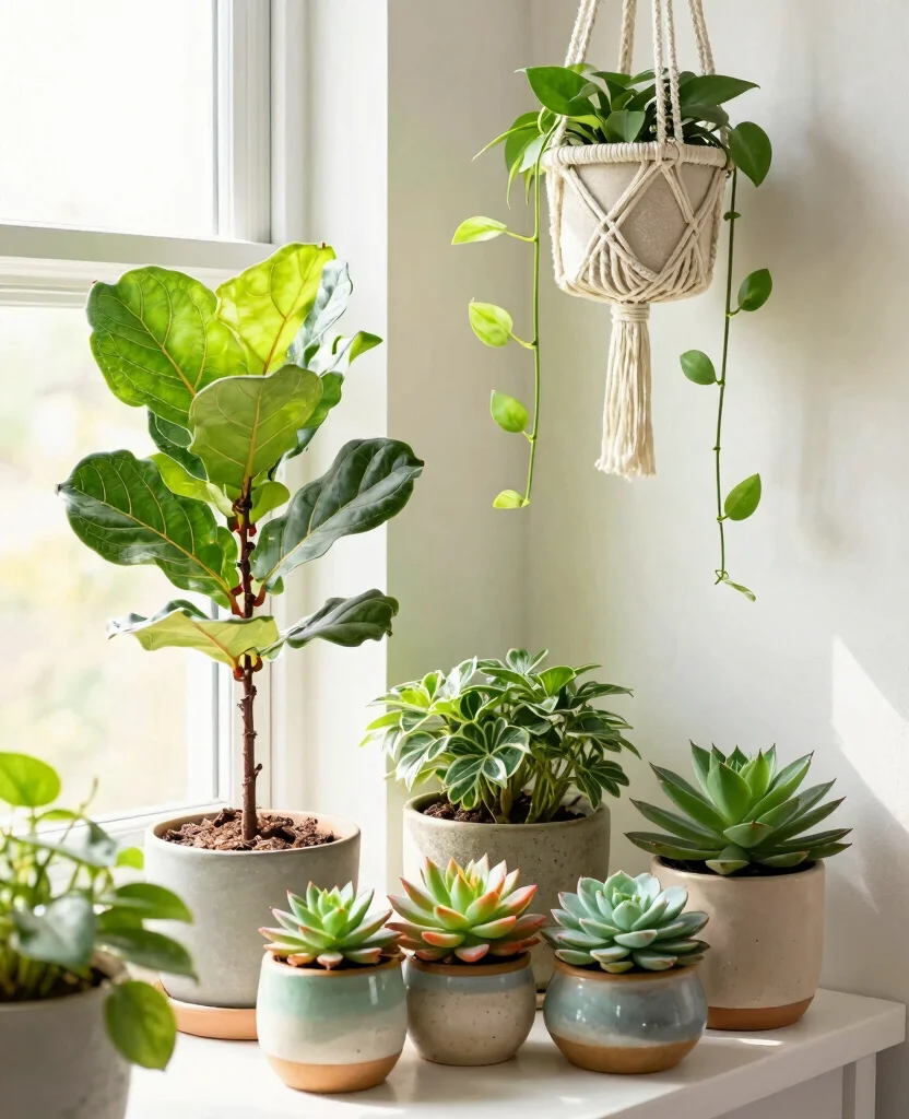 Transform Your Tiny Space: Creative Home Decor Ideas for Small Areas - 4. Plants: Bringing Nature Indoors 1