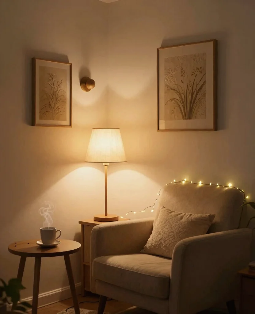 Transform Your Tiny Space with Cozy Room Decor Ideas for Small Spaces - 3. Embrace Warm Lighting Options 1