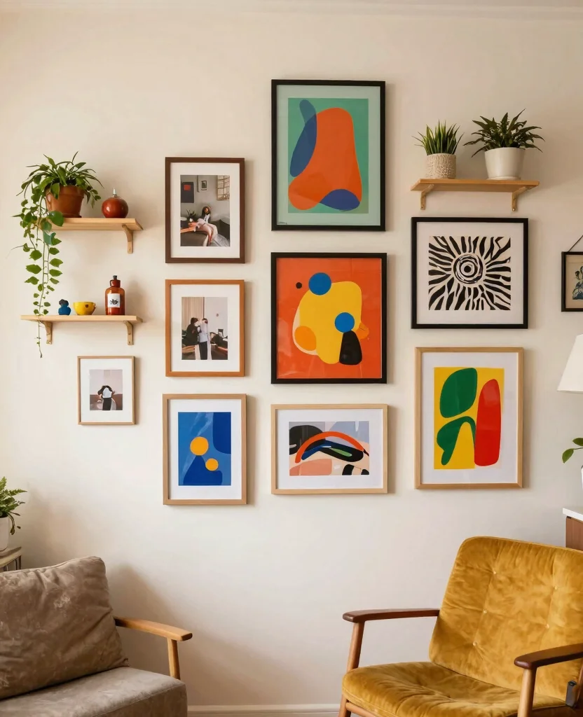 Transform Your Tiny Space with Cozy Room Decor Ideas for Small Spaces - 5. Create a Gallery Wall 1