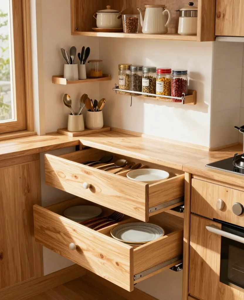 Ultimate Tiny Home Organization Ideas for Effortless Space-Saving Solutions - 6. Smart Kitchen Organization 1