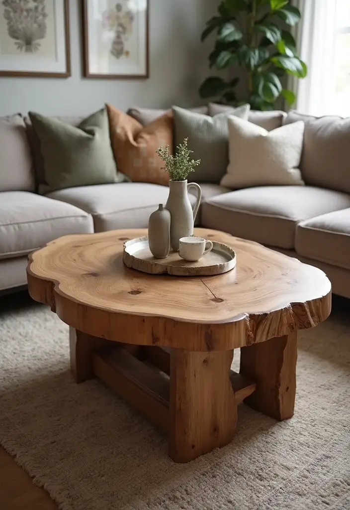 12 Must-Have Farmhouse Style Accents to Create a Cozy, Rustic Living Room (You'll Want #7!) - 1. Reclaimed Wood Coffee Table 1