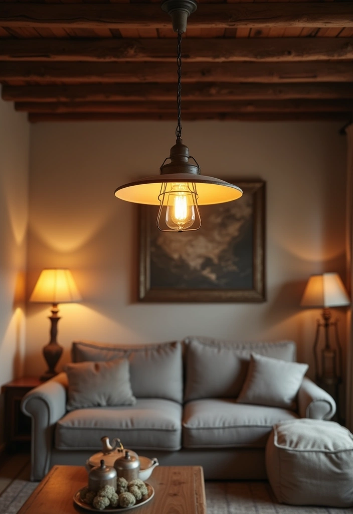 12 Must-Have Farmhouse Style Accents to Create a Cozy, Rustic Living Room (You'll Want #7!) - 6. Farmhouse-Style Lighting Fixtures 1