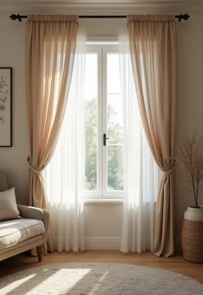 12 Must-Have Farmhouse Style Accents to Create a Cozy, Rustic Living Room (You'll Want #7!) - 9. Farmhouse-Style Curtains 1