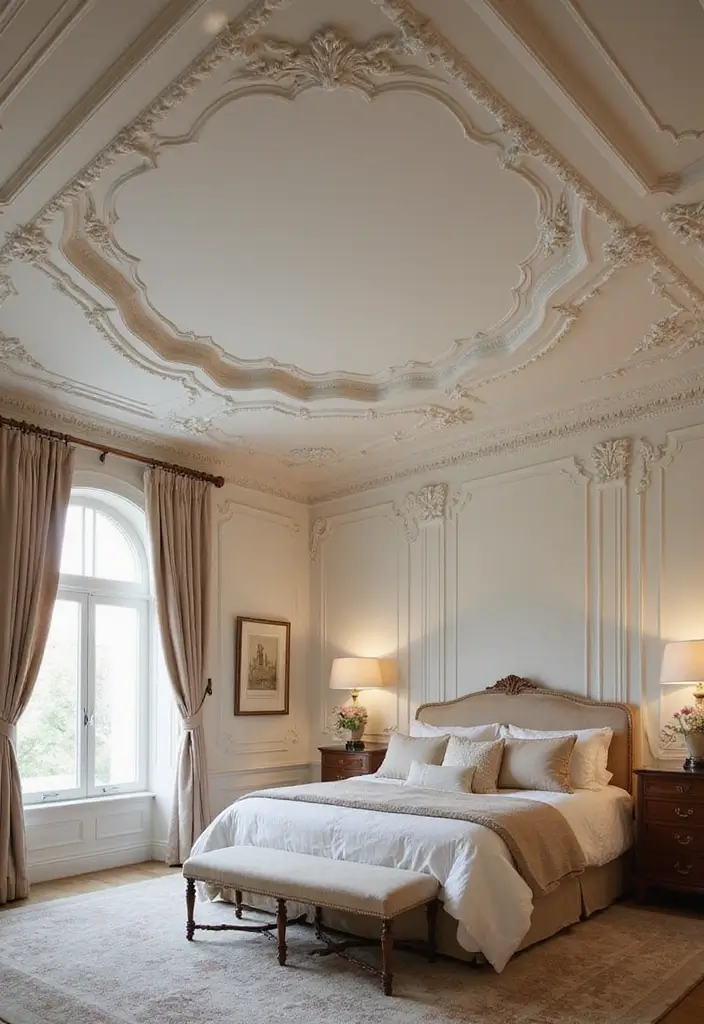15 Luxurious Bedroom Decor Ideas That Will Make You Feel Like Royalty! - 12. Elegant Ceiling Designs 1