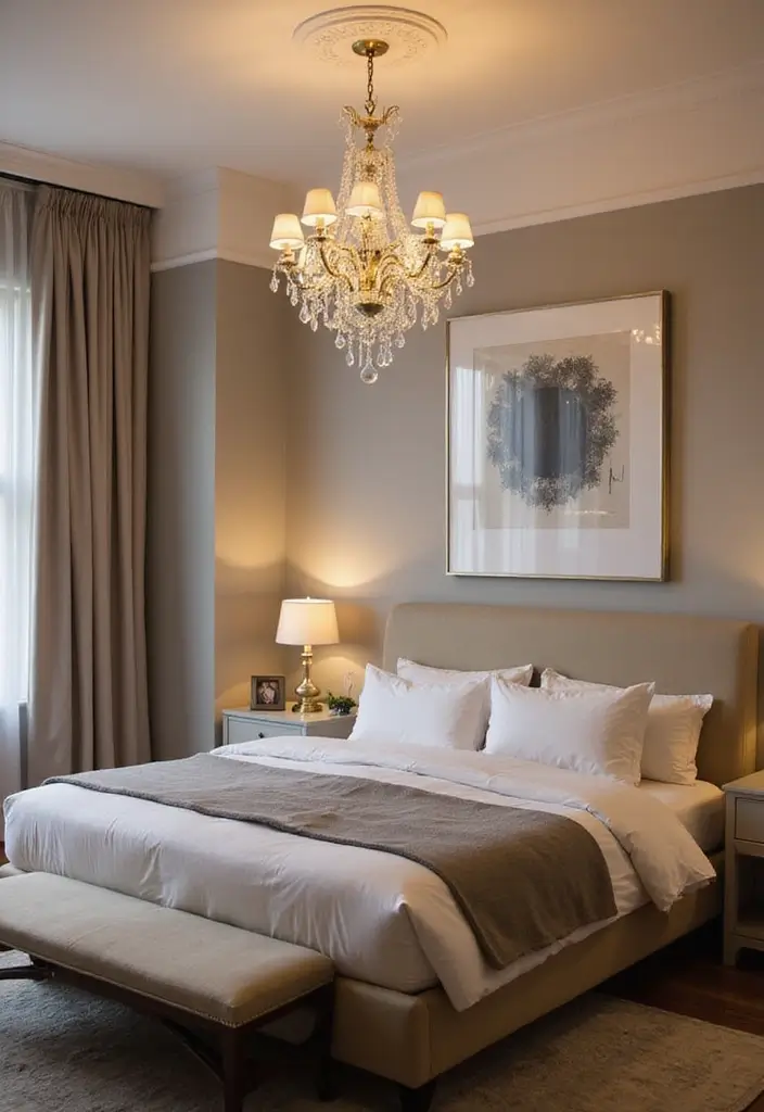 15 Luxurious Bedroom Decor Ideas That Will Make You Feel Like Royalty! - 2. Statement Lighting Fixtures 1