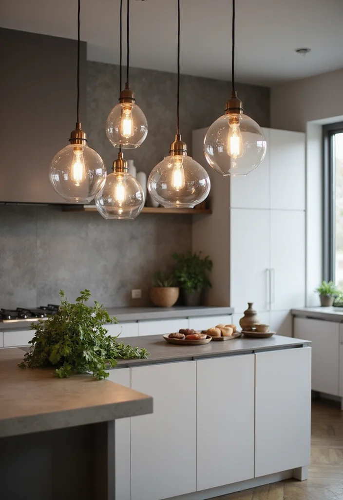 19 Kitchen Lighting Ideas That Will Illuminate Your Space (And Your Cooking Skills!) - 1. Pendant Lights for a Trendy Touch 1