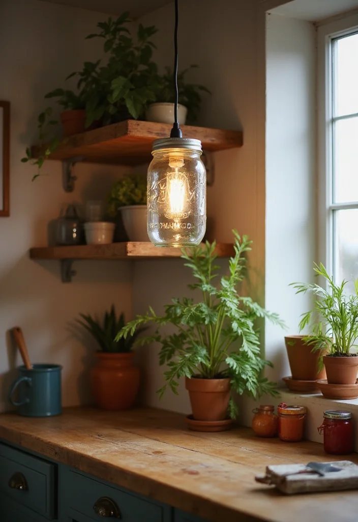 19 Kitchen Lighting Ideas That Will Illuminate Your Space (And Your Cooking Skills!) - 17. DIY Lighting Projects for Personal Touch 1
