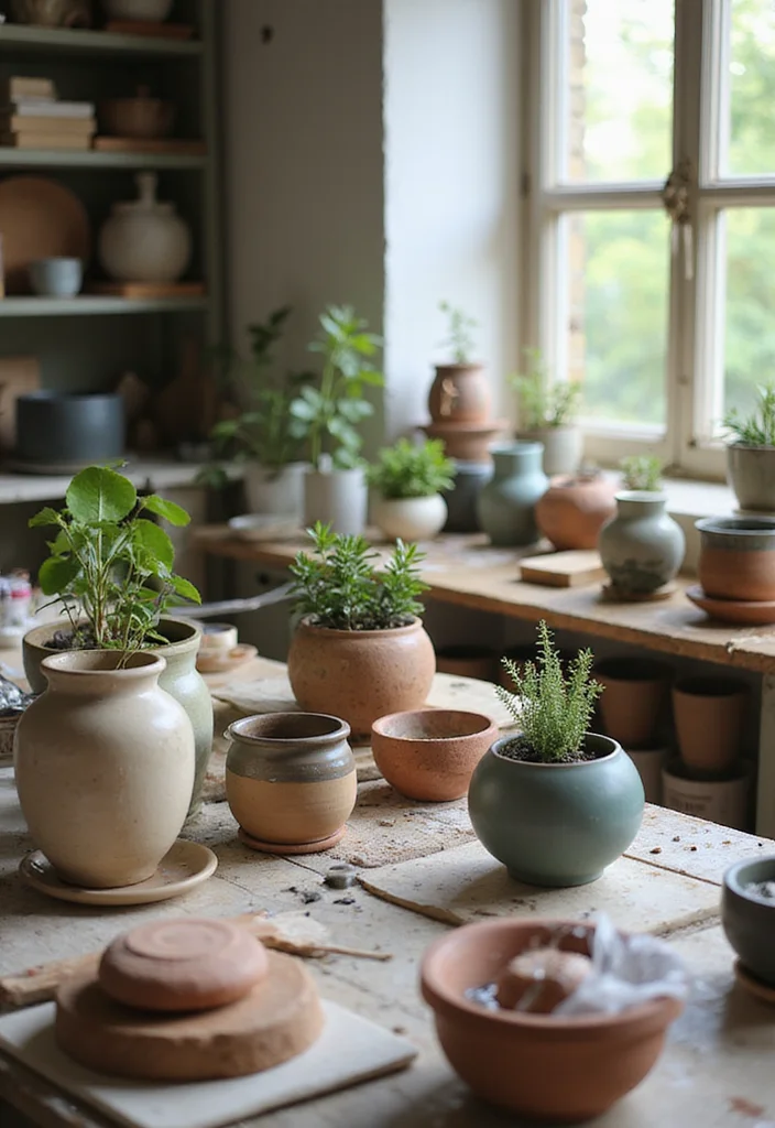 12 DIY Sustainable Decor Trends You Can Create on a Budget! - 10. Handmade Pottery Planters 1