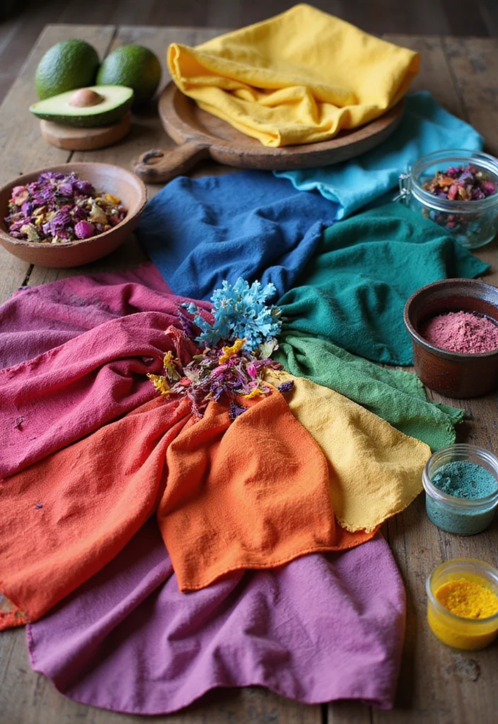 12 DIY Sustainable Decor Trends You Can Create on a Budget! - 5. Plant-Based Dyes for Textiles 1
