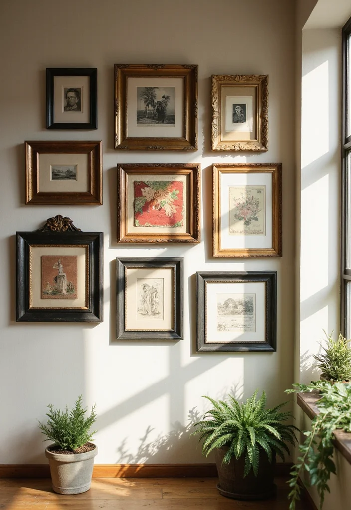 12 DIY Sustainable Decor Trends You Can Create on a Budget! - 8. Vintage Frame Gallery Wall 1