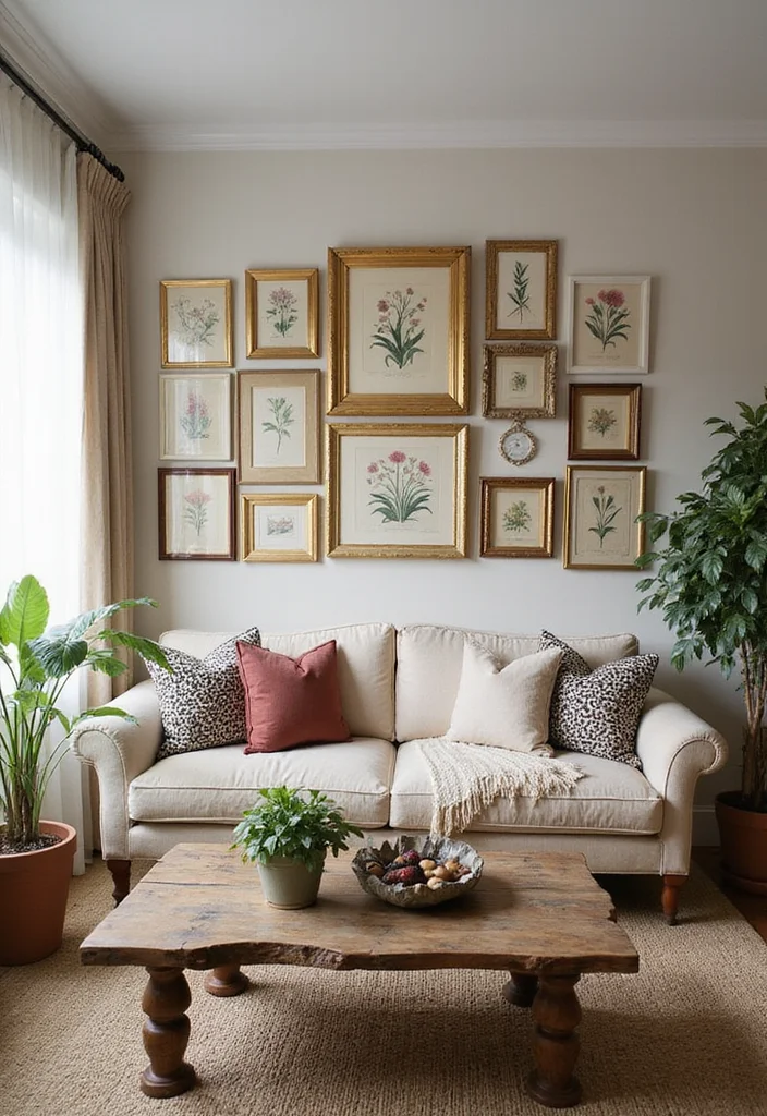 13 Framed Vintage Wall Art Ideas That Will Class Up Any Room (Warning: #6 Is Stunning!) - 1. Antique Botanical Prints 1